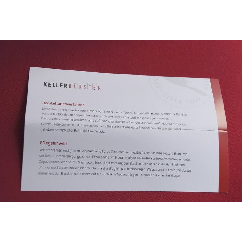 Kartáč KELLER Exclusive Oliva - tradiční ruční výroba