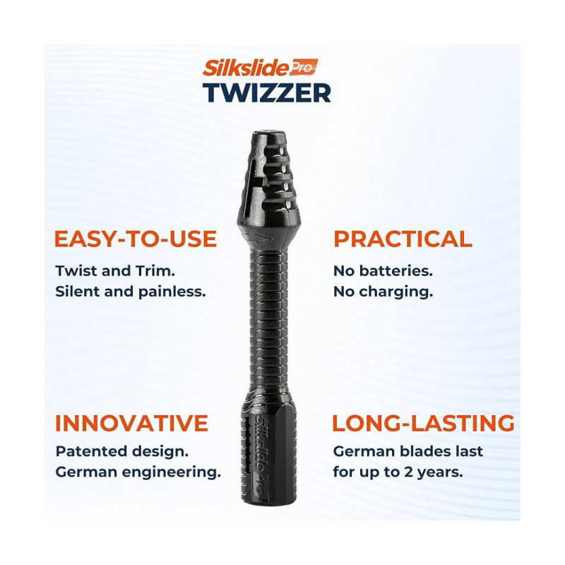 SILKSLIDE Pro TWIZZER – Twist & Trim Nose Hair Razor
