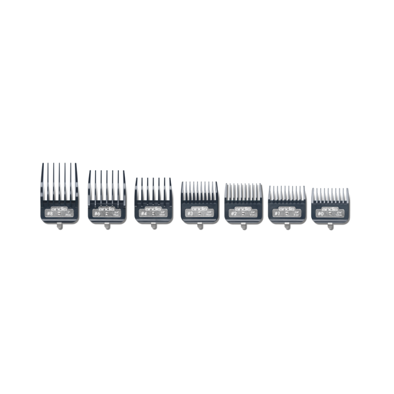 Sada plastových hřebenů Andis Master Premium Metal Clip