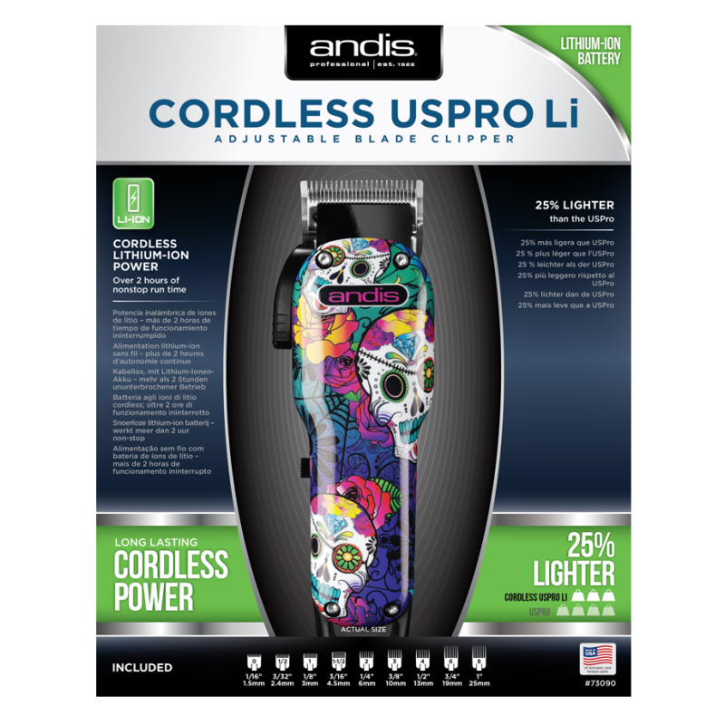 Andis Cordless USPro (Sugar Skull Edition)