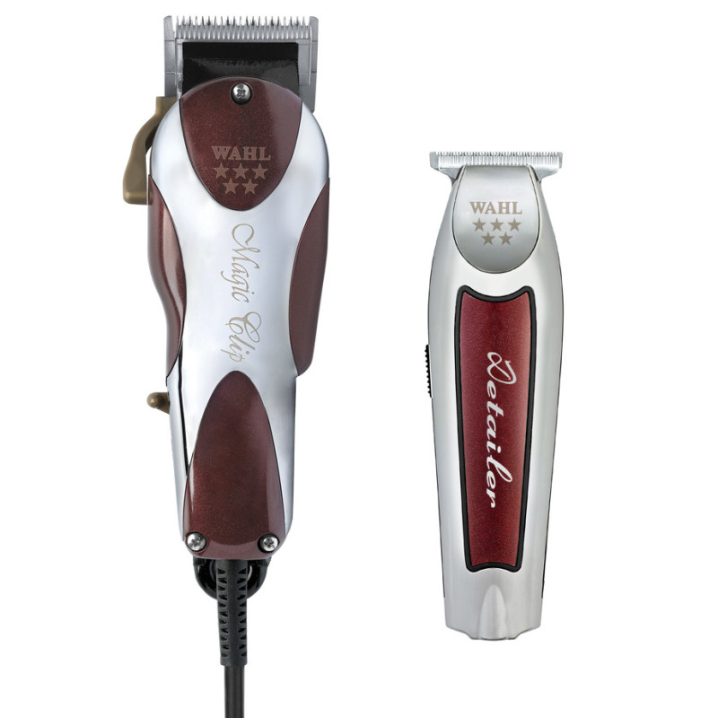 WAHL Silver Wine (Magic Clip a Cordless Detailer set)